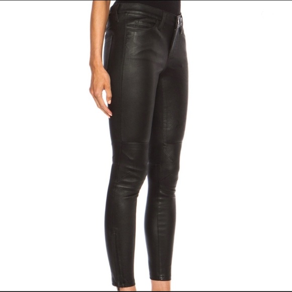 Current Elliot Leather Biker Pant - Picture 5 of 16